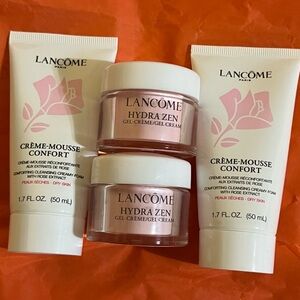 Lancome Hydra Zen Gel Creme Moisturizer & Creme Mousse Confort Cleanser $66.52